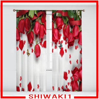 [Shiwaki1] ผ้าม่าน พิมพ์ลาย 52wx95L สําหรับห้องครัว ห้องนอน บ้าน