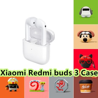 【ของแท้】เคสหูฟัง แบบนิ่ม ลายการ์ตูน สําหรับ Xiaomi Redmi buds 3 Xiaomi Redmi buds 3