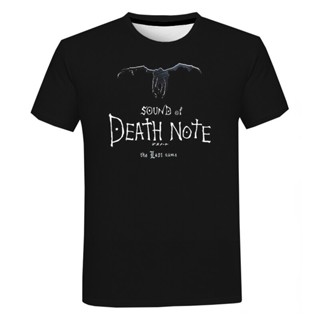 เสื้อยืด พิมพ์ลายการ์ตูนอนิเมะ Death Note สไตล์ฮาราจูกุ สตรีท 2022