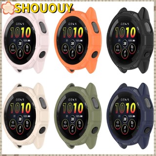 SHOUOUY เคสกันชนหน้าจอ อุปกรณ์เสริม สําหรับ Garmin Forerunner 265 265S