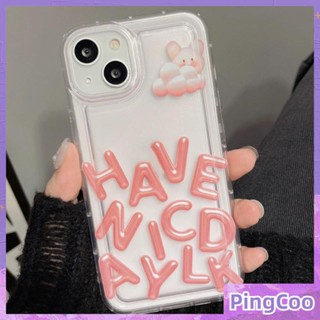 สำหรับ iPhone 11 เคสไอโฟนใส TPU กรอบรูปถุงลมนิรภัยนุ่มกันกระแทกป้องกันกล้องน่ารักน่ารักสีชมพูภาษาอังกฤษเข้ากันได้กับ iPhone 14 13 Pro สูงสุด 12 Pro สูงสุด 11 xr xs 7 8Plus