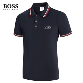 ใหม่ เสื้อโปโล BOSS ใส่สบาย แฟชั่นคู่รัก สําหรับผู้ชาย และผู้หญิง