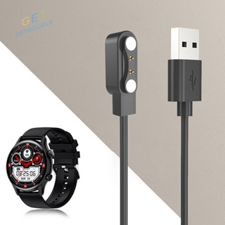 [Getdouble.th] สายชาร์จแม่เหล็ก USB 2 Pin 1 เมตร สําหรับสมาร์ทวอทช์ COLMI I30 [Getdouble.th]