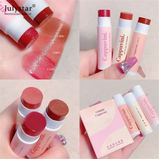 JULYSTAR 3 ชิ้น/เซ็ต Jelly Shimmer ลิปกลอสให้ความชุ่มชื้น Watery Luster Glossy Lip Makeup Lip Balm Care