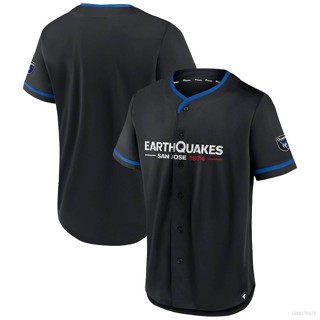 เสื้อคาร์ดิแกนเบสบอล ลายทีม fb 2023-2024 MLS San Jose Earthquakes Jersey สไตล์สปอร์ต