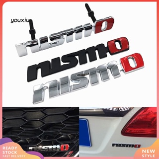 Youxiu สติกเกอร์โลหะ ลายตัวอักษร NISMO สําหรับติดตกแต่งกระจังหน้ารถยนต์