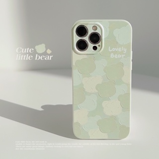 เคสซิลิโคนนิ่ม ลายการ์ตูนหมี สําหรับ iPhone 14 Pro Max 13 12 11 Pro Max 14 Plus