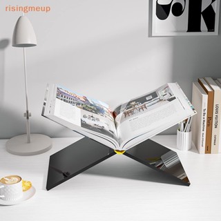 [risingmeup] ขาตั้งหนังสืออะคริลิคใส ทนทาน สําหรับตั้งโชว์หนังสือ