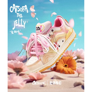 Cat and Sofa C- TUBE/Original Design Peach Jelly Board Shoes Couple Fun Skateboard Shoes