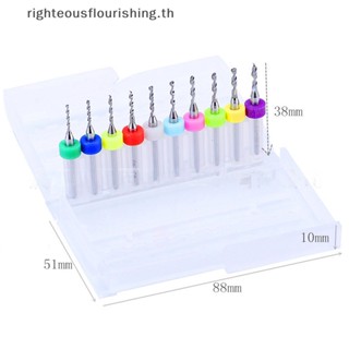 Righteousflourishs.th ใหม่ ดอกสว่านคาร์ไบด์ PCB อัลลอยแข็ง ขนาด 0.3-1.2 มม. สําหรับเจาะแผงวงจรพิมพ์ 10 ชิ้น