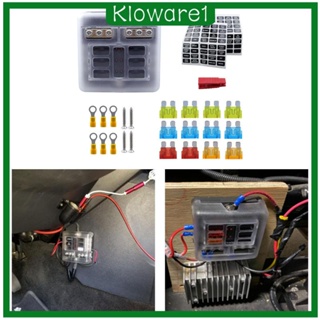 [Kloware1] บล็อกฟิวส์ พร้อมไฟแสดงสถานะ LED ทนทาน แบบเปลี่ยน สําหรับรถยนต์ รถตู้ รถกอล์ฟ รถบรรทุก