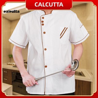 [calcutta] เสื้อเชิ้ตเชฟแขนสั้น น้ําหนักเบา ใส่สบาย ระบายอากาศ ซักทําความสะอาดง่าย สําหรับทุกเพศ ทุกวัย