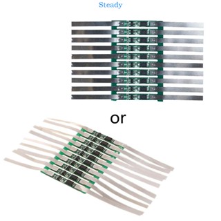 Steady บอร์ดป้องกันแบตเตอรี่ลิเธียม 1S 3A BMS PCB สําหรับแบตเตอรี่ลิเธียม 3 7V 18650 Li-Ion 10 ชิ้น