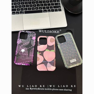 เคสโทรศัพท์มือถือ กันกระแทก ลายดอกไม้ พีช ดาว สําหรับ Iphone 14promax 13 12 11 14pro 13pro 14