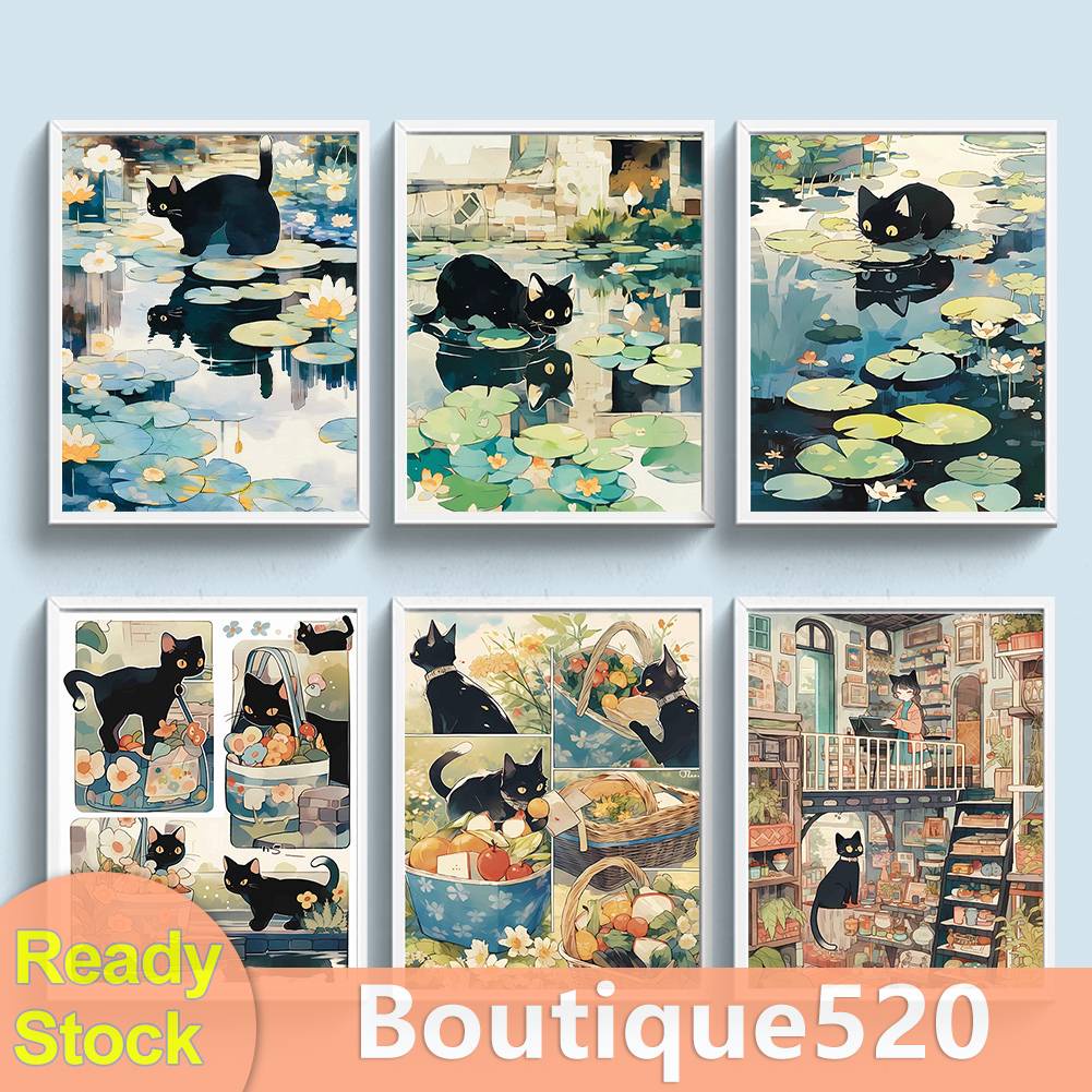 [boutique520.th] ชุดปักครอสสติตช์ ผ้าฝ้าย พิมพ์ลายการ์ตูน 11CT เป็นมิตรกับสิ่งแวดล้อม