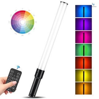 {fash} หลอดไฟ RGB LED 3000K-6500K หรี่แสงได้ 18 เอฟเฟค พร้อมแบตเตอรี่ในตัว สําหรับ Vlog ไลฟ์สตรีม ถ่ายทอดสด ถ่ายภาพผลิตภัณฑ์ ภาพบุคคล