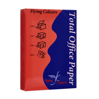 Flying กระดาษสีถ่ายเอกสาร #30 A4 80แกรม แดง (500ผ.)