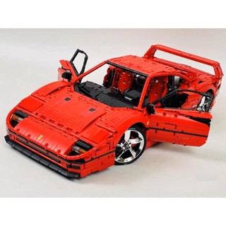 ใหม่ ชุดของเล่นตัวต่อรถแข่ง MOC Technic Speed Static F40 Super Racing ขนาดใหญ่ 1:8 DIY 4026 ชิ้น