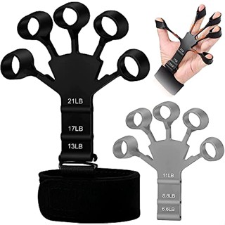 กริปเปอร์ซิลิโคน Finger Gripper พร้อม 6 ระดับ ที่ทนทาน สําหรับผู้เล่นกีตาร์ Gripster 6.6/8.8/11/13/17/21LB