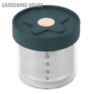  Gardening House ภาชนะเก็บอาหาร 200 มล. ส่วนผสมที่ทนต่ออุณหภูมิสูงกล่องตู้เย็นอาหารสด ออแกไนเซอร์ พร้อมรูระบายน้ำฝาปิดสุญญากาศ