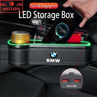 กล่องเก็บของ พร้อมช่องชาร์จ USB สําหรับรถยนต์ BMW E36 E46 F30 E39 E60 X1 E84 E30 E90 F10 F48 F25 X3 E83 X5 F15