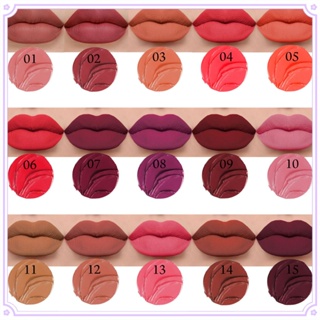 ดินสอเขียนขอบปาก แบบไม้ กันน้ํา ติดทนนาน 15 สี 1 ชิ้น