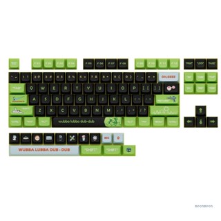 Lucky ปุ่มกดคีย์บอร์ด XDA WUBBA LUBBA PBT ย้อมสี สําหรับ Cherry MX- Switch GMMK Pro Mechanical Keyboard Minimalist Ke 1 ชุด