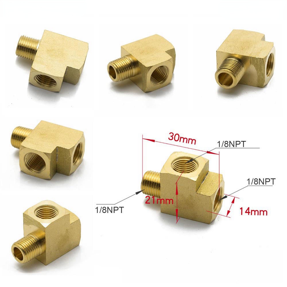 อะแดปเตอร์ข้อต่อท่อทองเหลือง T 3 ทาง NPT 1/8 นิ้ว F x 1/8 นิ้ว F x 1/8 นิ้ว ตัวผู้ สําหรับท่อ ถัง - รูปที่ 6