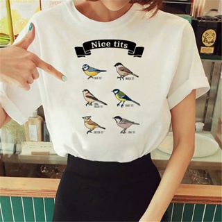 Nice Tits เสื้อยืด สไตล์ญี่ปุ่น ฮาราจูกุ สําหรับผู้หญิง 2000s