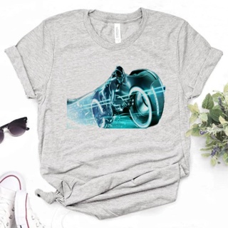 เสื้อยืด พิมพ์ลายกราฟฟิค Tron สไตล์ญี่ปุ่น ฮาราจูกุ สําหรับผู้หญิง