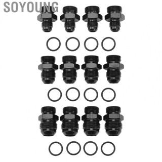 Soyoung O Ring Boss Male Fitting  Universal Fit Aluminum Alloy ORB Flare Adapter Rustproof Rugged for Fuel Pump