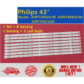 ไฟแบ็คไลท์ทีวี LED Philips 43 นิ้ว 43PFT4002 43PFT4002S 98 43PFT4082S 98 43PFT5853 68