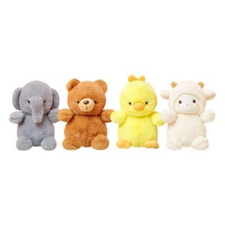 Youn Bear Elephant Cuddle ตุ๊กตาไก่ ผ้าฝ้าย PP แบบนิ่ม ของเล่นสําหรับเด็ก