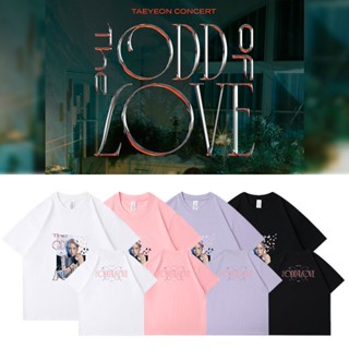 เสื้อยืดแขนสั้นลําลอง คอกลม ผ้าฝ้าย พิมพ์ลาย Kpop Girls Generation Taeyeon The Odd Of Love สําหรับผู้ชาย และผู้หญิง 2023