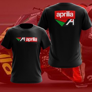 Aprilia เสื้อยืด ลายทีมแข่งรถจักรยานยนต์