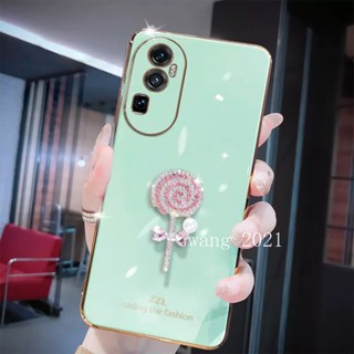 พร้อมส่ง ใหม่ เคสโทรศัพท์มือถือ ซิลิโคนนุ่ม ลายอมยิ้ม ประดับมุก พลอยเทียม หลากสี สําหรับ OPPO Reno10 Pro+ Plus 5G Reno 10 Reno10Pro+ OPPO A78 NFC 4G 2023