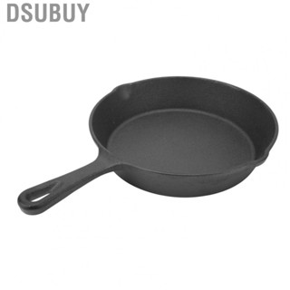 Dsubuy Small Skillet  Stain Resistant Cast Iron Flat Bottom Frying Pan for Home