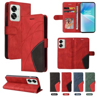 เคสหนัง ฝาพับ คละสี สําหรับ OnePlus 9 10 Pro Nord 2 CE N10 N100 N200 5G