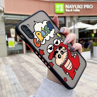 เคสซิลิโคนใส ขอบสี่เหลี่ยม กันกระแทก ลายการ์ตูนชินจัง สําหรับ Samsung galaxy A11 M11