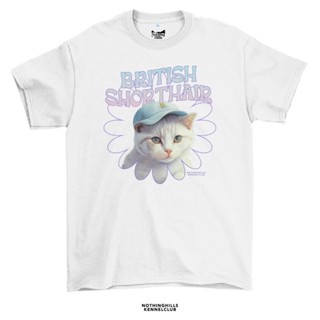 เสื้อยืด Pastel Color ลาย " BRITISH SHORTHAIR (พาสเทล บริติช ช็อตแฮร์)"Classic Cotton Unisex by 【Nothing Hills】