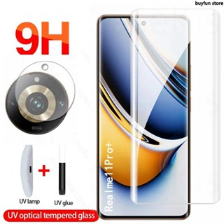 UV Full Glue Tempered Glass For oppo Realme 11 Pro+ realmi11 Plus 6.7" 5G RMX3740 Camera Lens Protective Film 9H