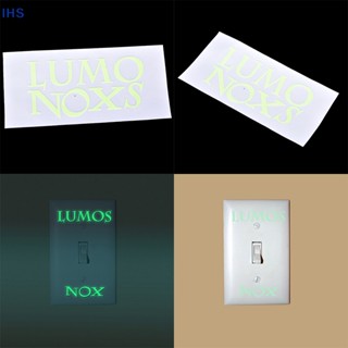 [IHS] สติกเกอร์เรืองแสง LUMOS &amp; NOX 1 ชิ้น สําหรับตกแต่งผนังบ้าน