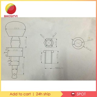 [Baosity1] ชุดหมุดจูนเนอร์ ปุ่มสี่เหลี่ยม พร้อมบูช 5 ชิ้น