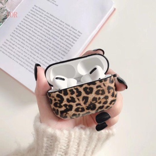 เคสหูฟังบลูทูธ ซิลิโคน ลายเสือดาว สําหรับ Air Pods