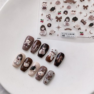 [Constellation Nail] สติกเกอร์ ลายหมี 5D สําหรับตกแต่งเล็บ TS-2791