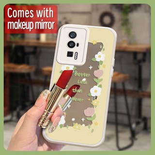 Liquid silicone romantic Phone Case For Redmi K60/K60 Pro/Poco F5 Pro 5G
 trend top grade Mirror surface literature texture originality