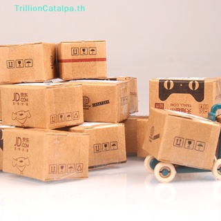 Trillioncatalpa กล่องสุ่มเซอร์ไพรส์จิ๋ว 1:12 พร้อมอาหาร ของเล่น สําหรับตกแต่งบ้านตุ๊กตา 1 กล่อง