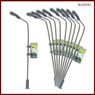 [Blesiya2] โคมไฟ LED โมเดลตึกรถไฟ ขนาดเล็ก สําหรับตกแต่งพื้น สถาปัตยกรรม 10 ชิ้น