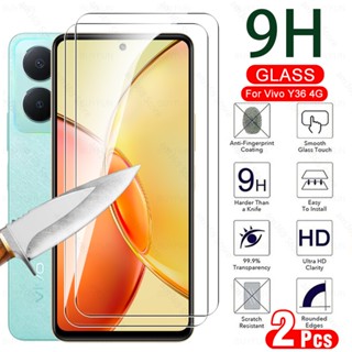 ฟิล์มกระจกนิรภัยกันรอยหน้าจอ 9H สําหรับ Vivo Y36 4G 2023 6.64 นิ้ว Vavo Vovi Vi Vo Y 36 36Y VivoY36 2 ชิ้น