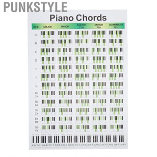 Punkstyle Piano Chord Chart  Easy To Read Posters Art Paper for Practicing